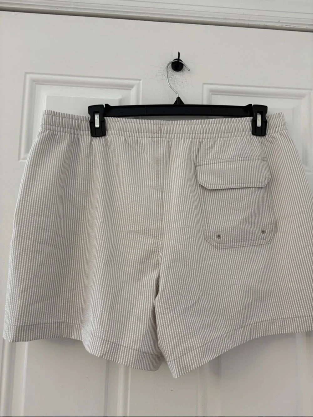 NWT ABERCROMBIE & FITCH Pull-On Seersucker Swim Trunk Relaxed 5